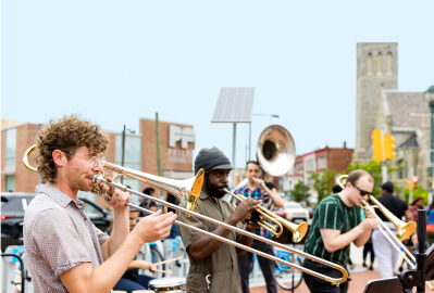 Live music at the Dollar Stroll