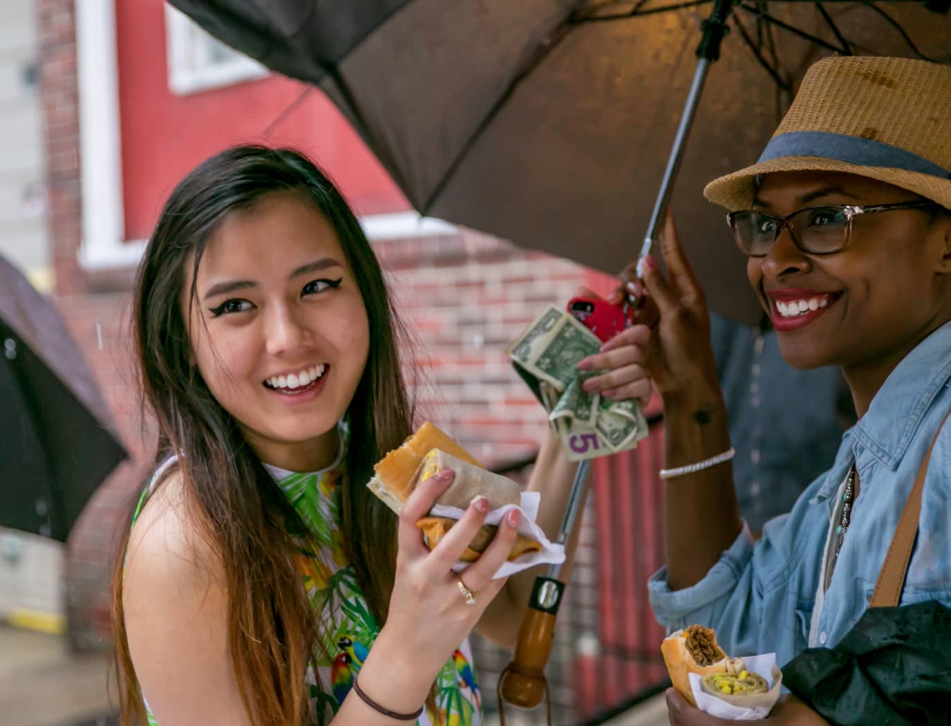 University City District Folks in the Street Eating