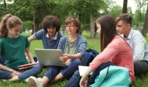 University City District Students in Park