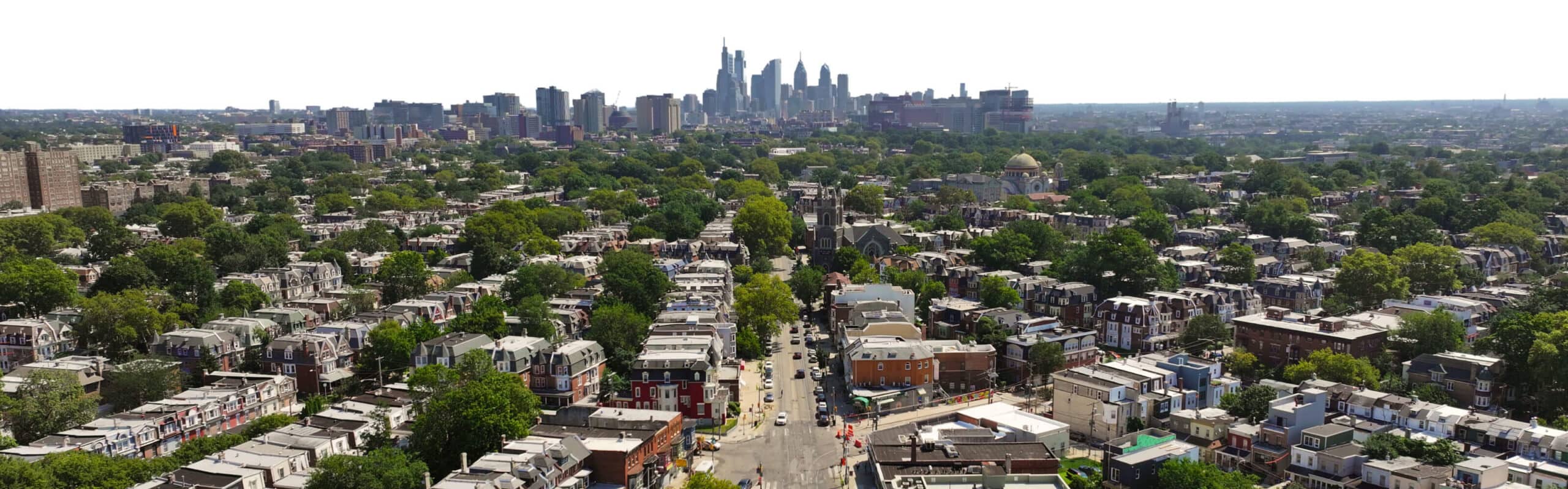 University City District Ariel View of Neighborhood