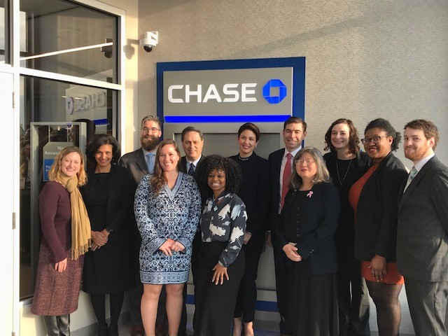 The Skills Initiative team posing with the Chase Bank team.