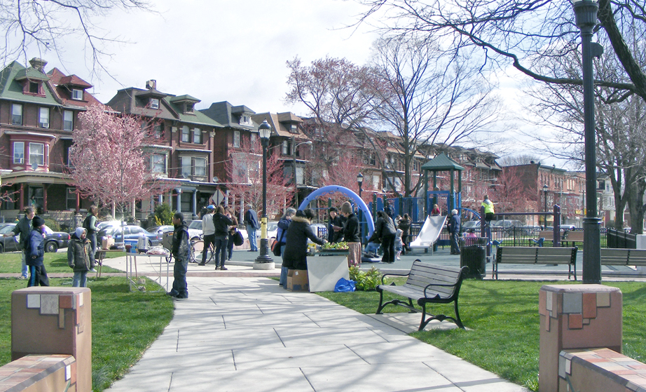 Children enjoying the playground at Cedar Park