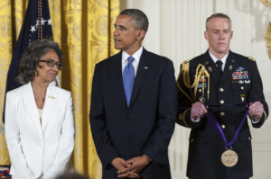 Joan Myers Brown and President Barack Obama